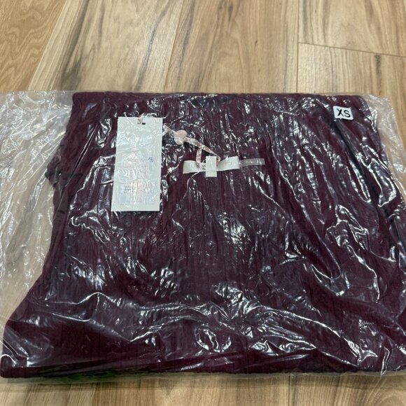 LoveShackFancy | Lavender Stretch Pointelle Mini Dress | Spiced Berry | NWT - Picture 10 of 11